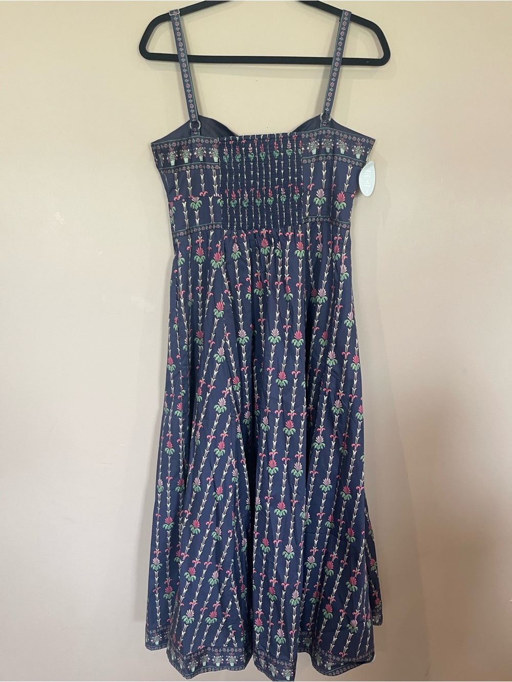 Hill House NWT Navy Margot Dress in Trailing Fern - Picture 11 of 12